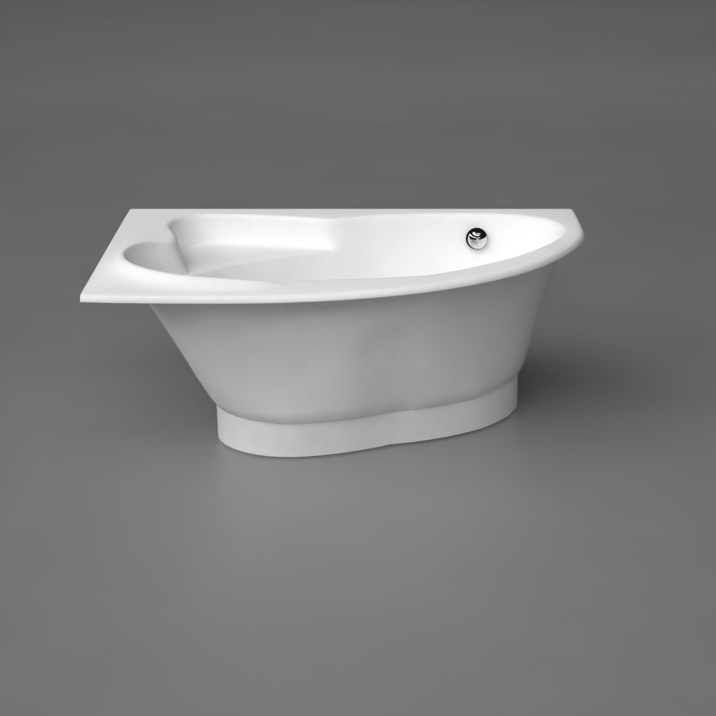 Vispool akmens masės vonia ORTE 1690×1120×645 mm